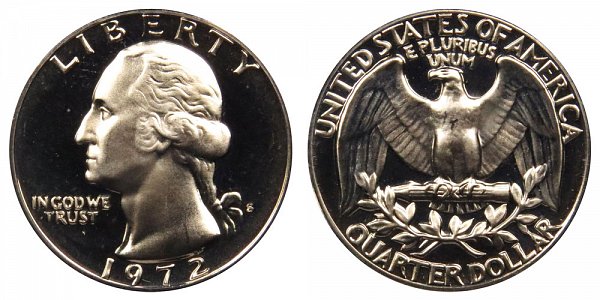 1972 S Washington Quarter Proof 