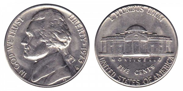 1973 D Jefferson Nickel 