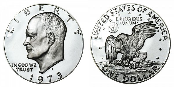 1973 S Copper-Clad Eisenhower Ike Dollar Proof 