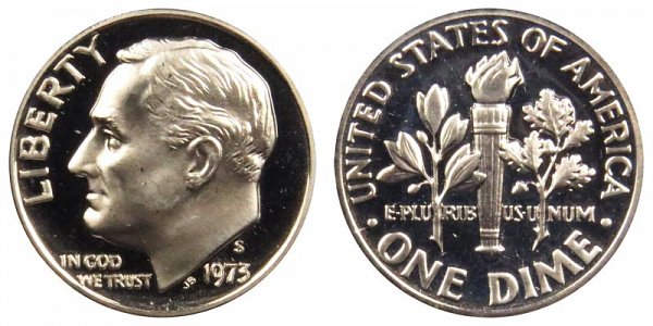 1973 S Roosevelt Dime Proof