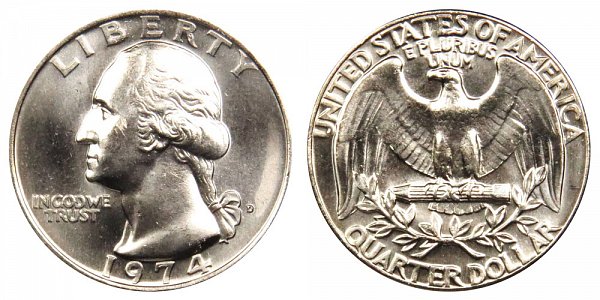 1974 D Washington Quarter