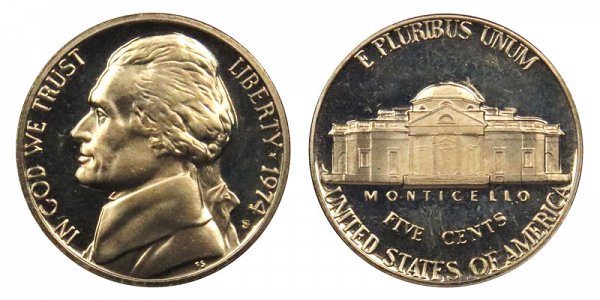 1974 S Jefferson Nickel Proof 