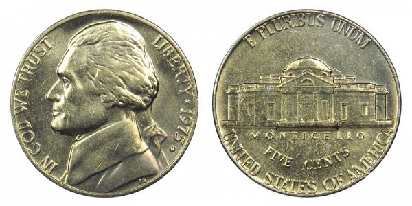 1975 D Jefferson Nickel