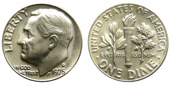 1975 D Roosevelt Dime