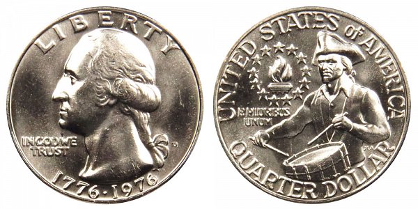 1776-1976 D Bicentennial Washington Quarter