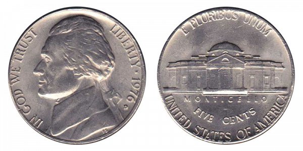 1976 D Jefferson Nickel 