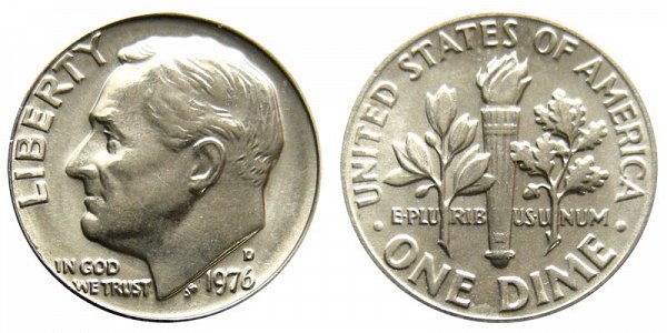 1976 D Roosevelt Dime