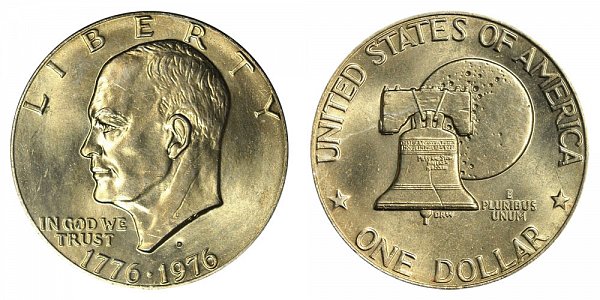 1976 D Type 2 Bicentennial Eisenhower Ike Dollar Proof 