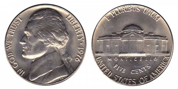 1976 Jefferson Nickel 