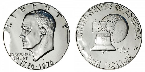 1976 S Type 1 Bicentennial Eisenhower Ike Dollar Proof 