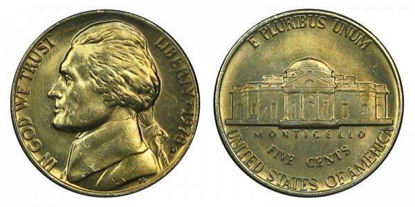 1978 D Jefferson Nickel