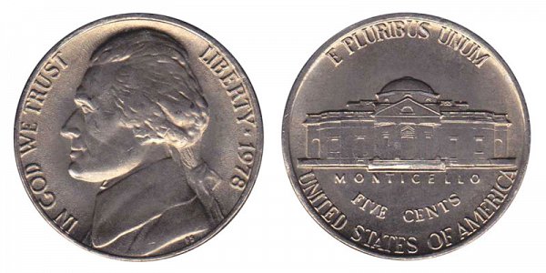 1978 Jefferson Nickel 