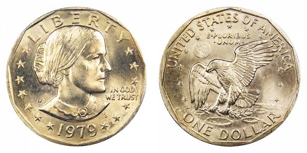 1979 D Susan B Anthony SBA Dollar 