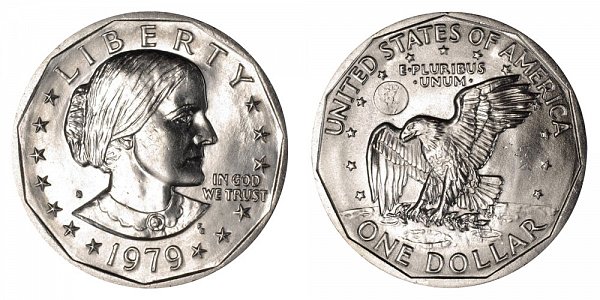 1979 S Susan B Anthony SBA Dollar