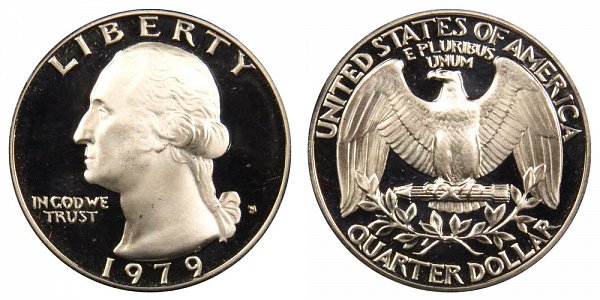 1979 Type 1 Filled S Washington Quarter Proof