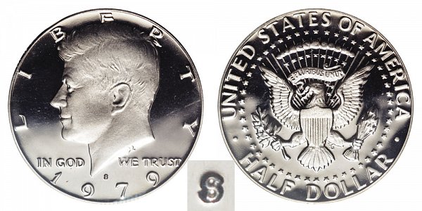 1979 Type 2 Clear S Kennedy Half Dollar Proof