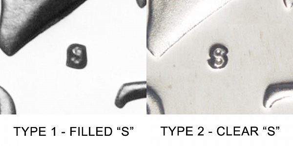 1979 S Kennedy Half Dollar - Type 1 vs Type 2