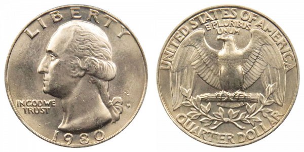 1980 P Washington Quarter 