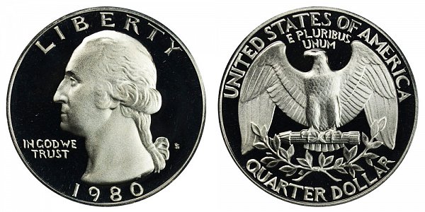 1980 S Washington Quarter Proof 