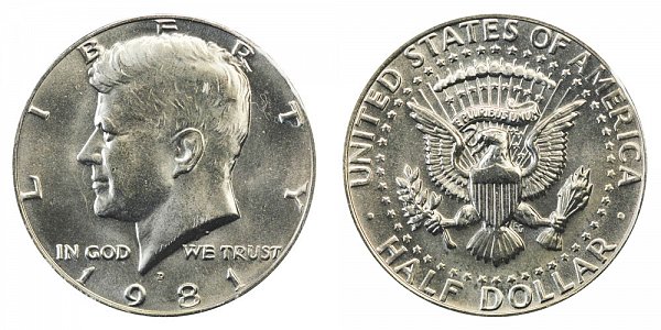 1981 D Kennedy Half Dollar 