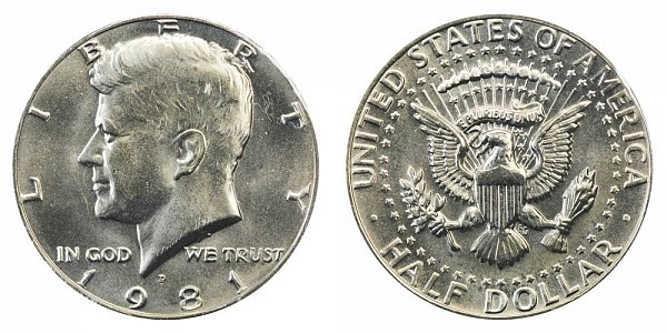 1981 D Kennedy Half Dollar