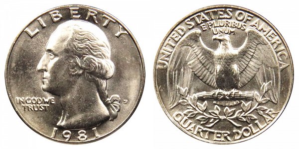 1981 D Washington Quarter 