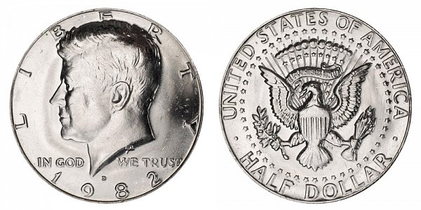 1982 D Kennedy Half Dollar 