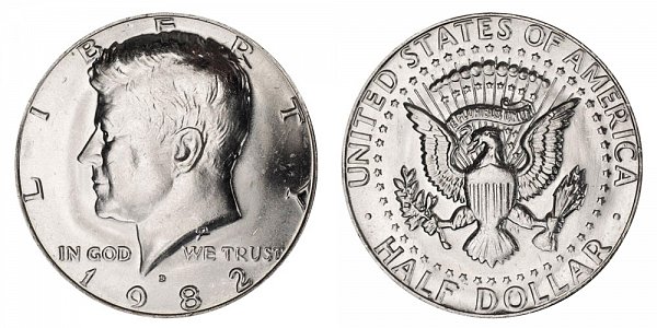 1982 D Kennedy Half Dollar