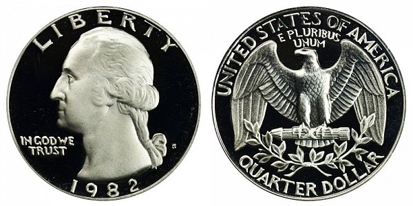 1982 S Washington Quarter Proof 