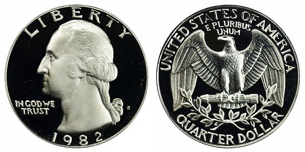 1982 S Washington Quarter Proof