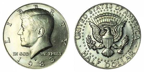1983 D Kennedy Half Dollar 