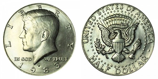 1983 D Kennedy Half Dollar