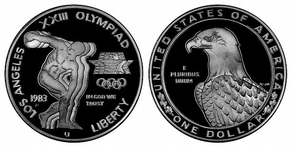 1983 Los Angeles Olympic Silver Dollar, XXIII Olympiad