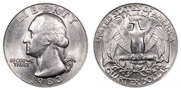 1983 P Washington Quarter 