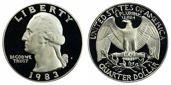 1983 S Washington Quarter Proof 