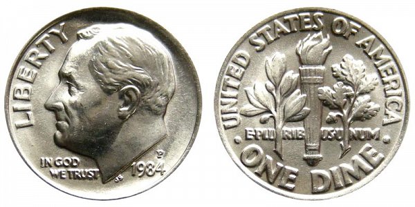 1984 P Roosevelt Dime 