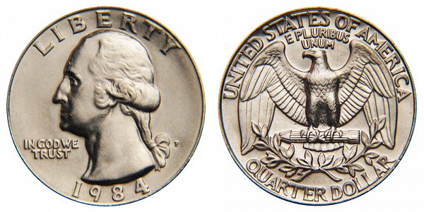 1984 P Washington Quarter 