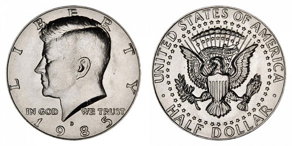 1985 D Kennedy Half Dollar 