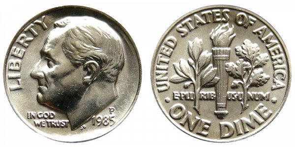 1985 P Roosevelt Dime