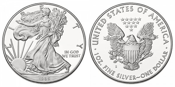 1986 S Proof American Silver Eagle