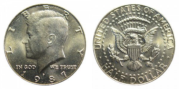 1987 P Kennedy Half Dollar 