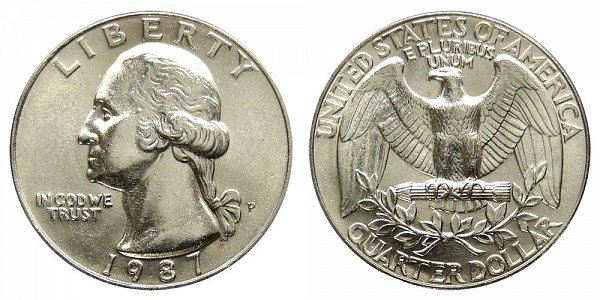 1987 P Washington Quarter 