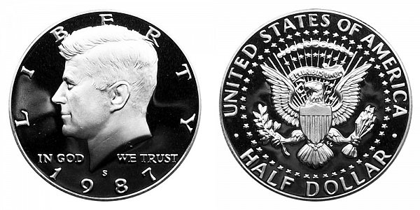 1987 S Kennedy Half Dollar Proof