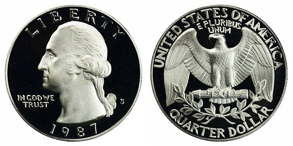 1987 S Washington Quarter Proof 