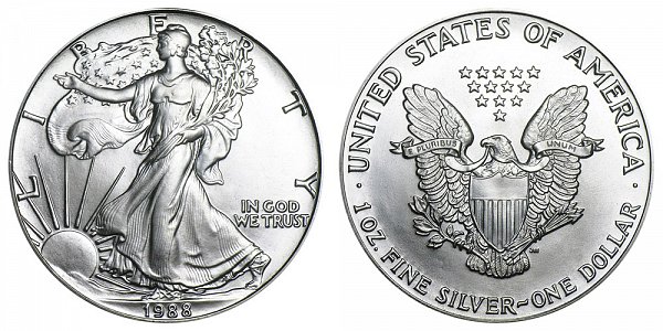 1988 American Silver Eagle 