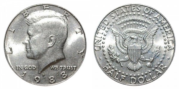 1988 P Kennedy Half Dollar 