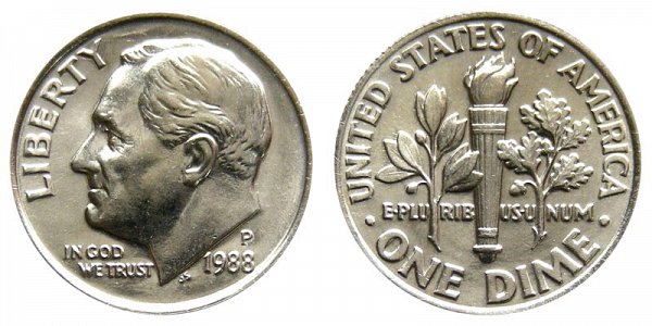 1988 P Roosevelt Dime 