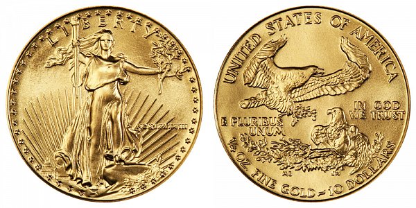 1988 Quarter Ounce American Gold Eagle - 1/4 oz Gold $10  - MCMLXXXVIII 