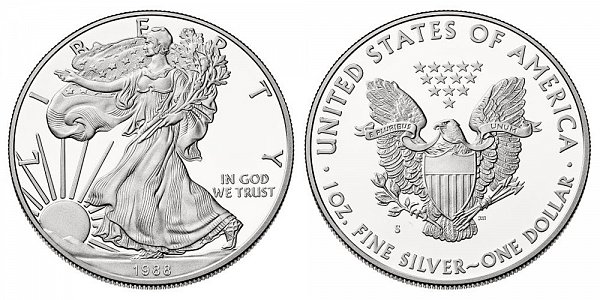 1988 S Proof American Silver Eagle 