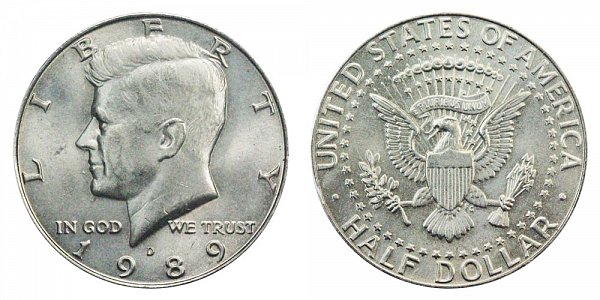 1989 D Kennedy Half Dollar 